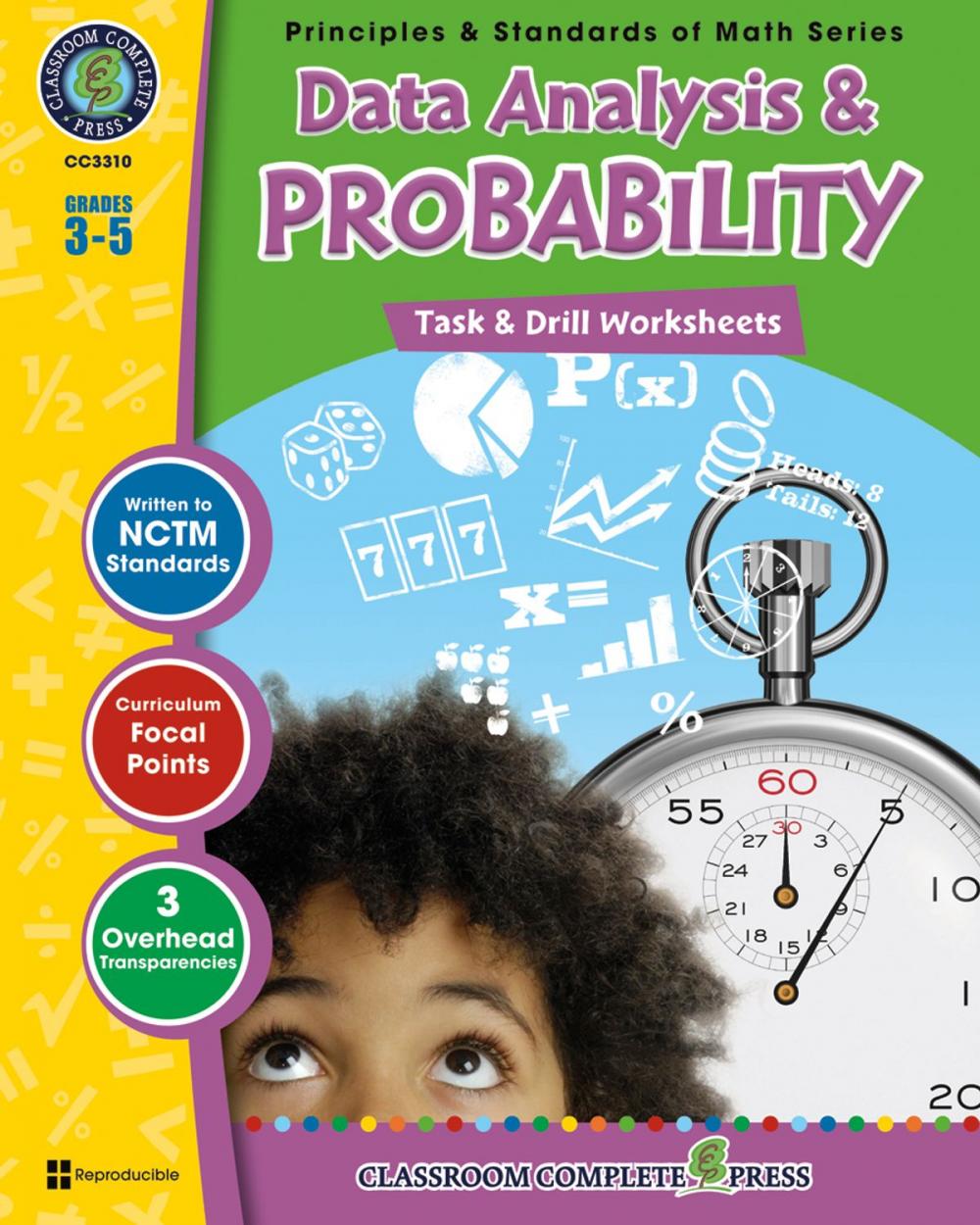 Big bigCover of Data Analysis & Probability - Task & Drill Sheets Gr. 3-5