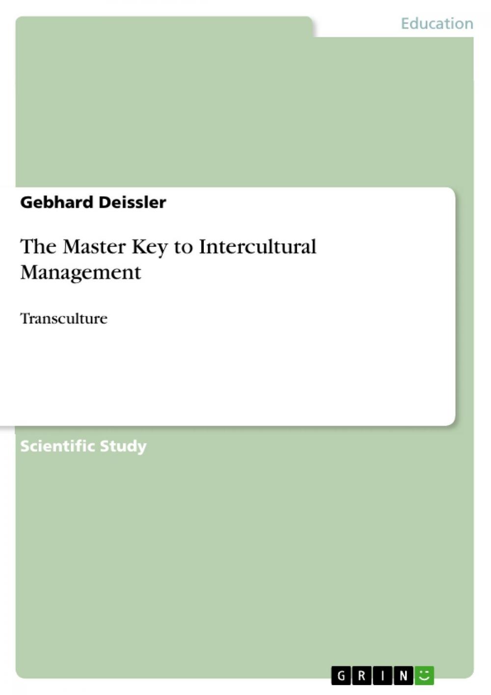 Big bigCover of The Master Key to Intercultural Management