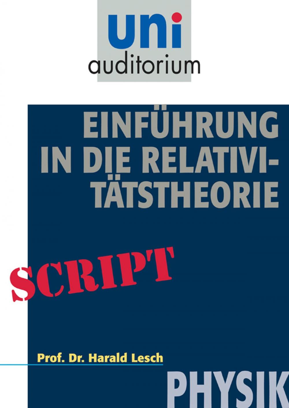 Big bigCover of Einführung in die Relativitätstheorie