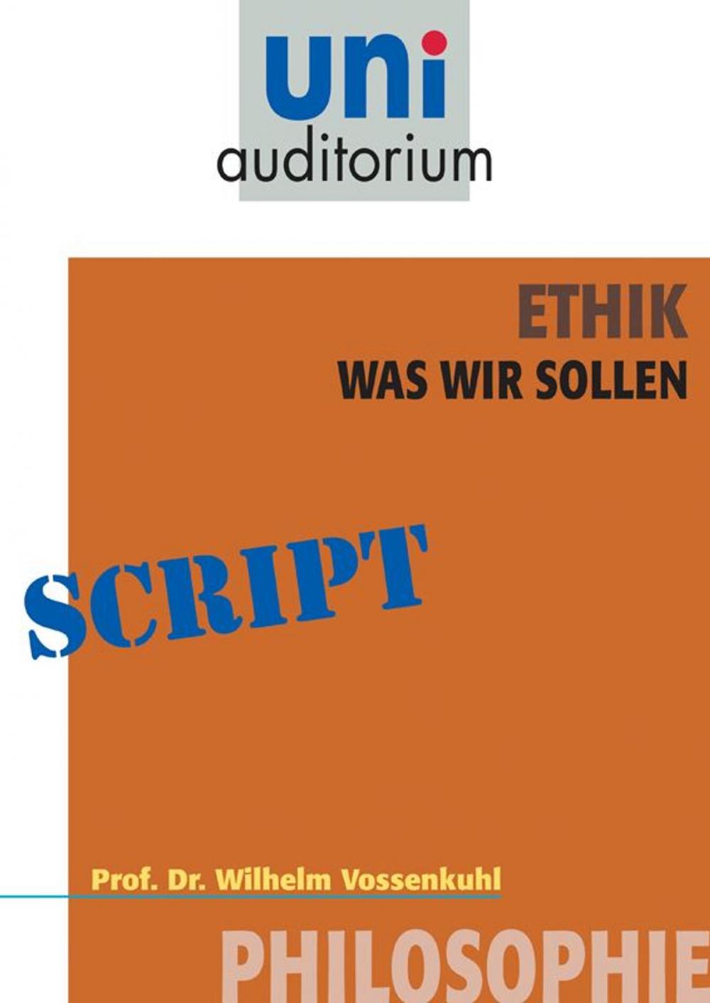 Big bigCover of Ethik - was wir sollen