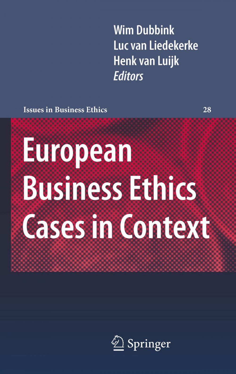 Big bigCover of European Business Ethics Cases in Context