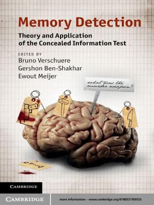 Cover of the book Memory Detection by Professor Mark Alfano