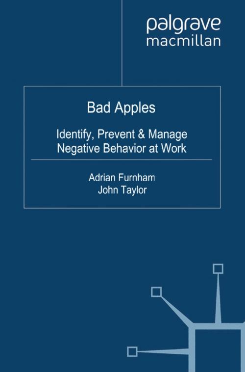 Cover of the book Bad Apples by A. Furnham, J. Taylor, Palgrave Macmillan UK