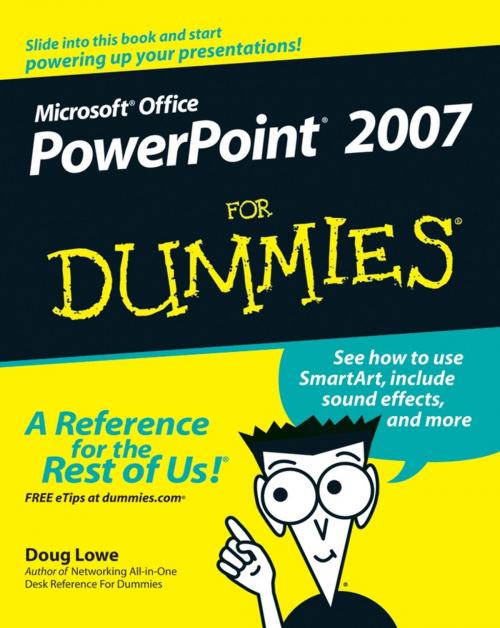 Cover of the book PowerPoint 2007 For Dummies by Doug Lowe, Wiley