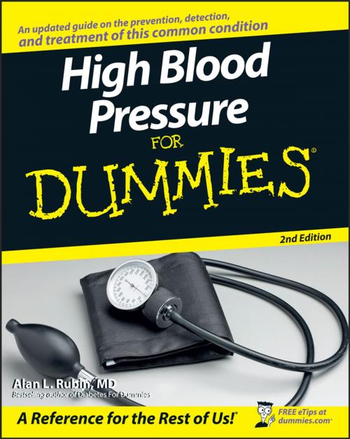 Cover of the book High Blood Pressure for Dummies by Alan L. Rubin, Wiley