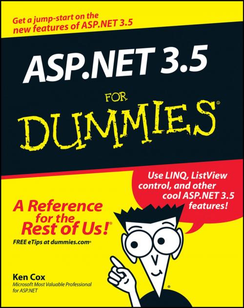 Cover of the book ASP.NET 3.5 For Dummies by Ken Cox, Wiley