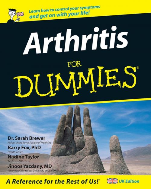 Cover of the book Arthritis For Dummies by Barry Fox, Nadine Taylor, Jinoos Yazdany, Dr. Sarah Brewer, Wiley