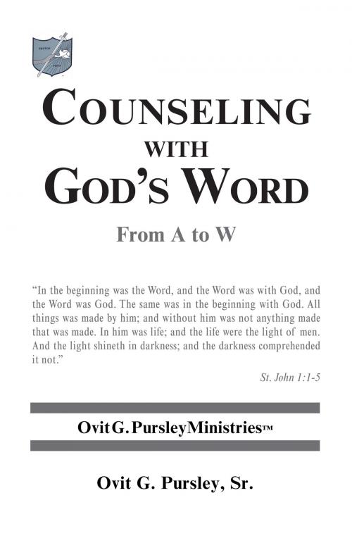 Cover of the book Counseling with God’S Word by Ovit G. Pursley Sr., Trafford Publishing