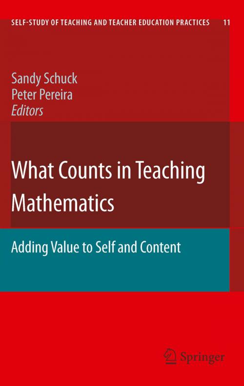 Cover of the book What Counts in Teaching Mathematics by , Springer Netherlands