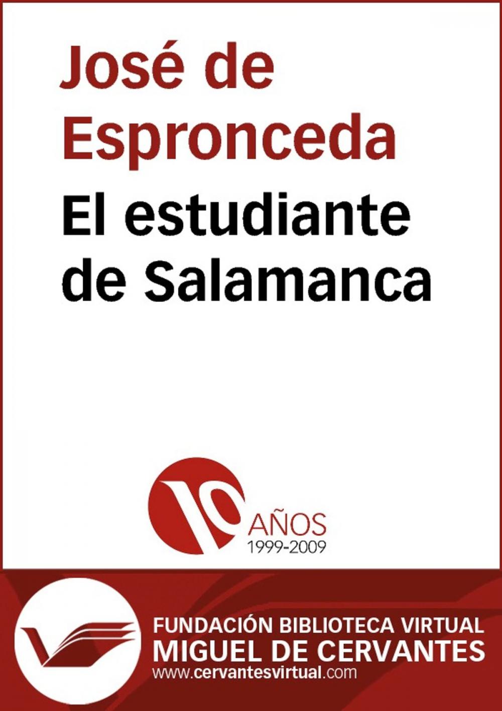 Big bigCover of El estudiante de Salamanca