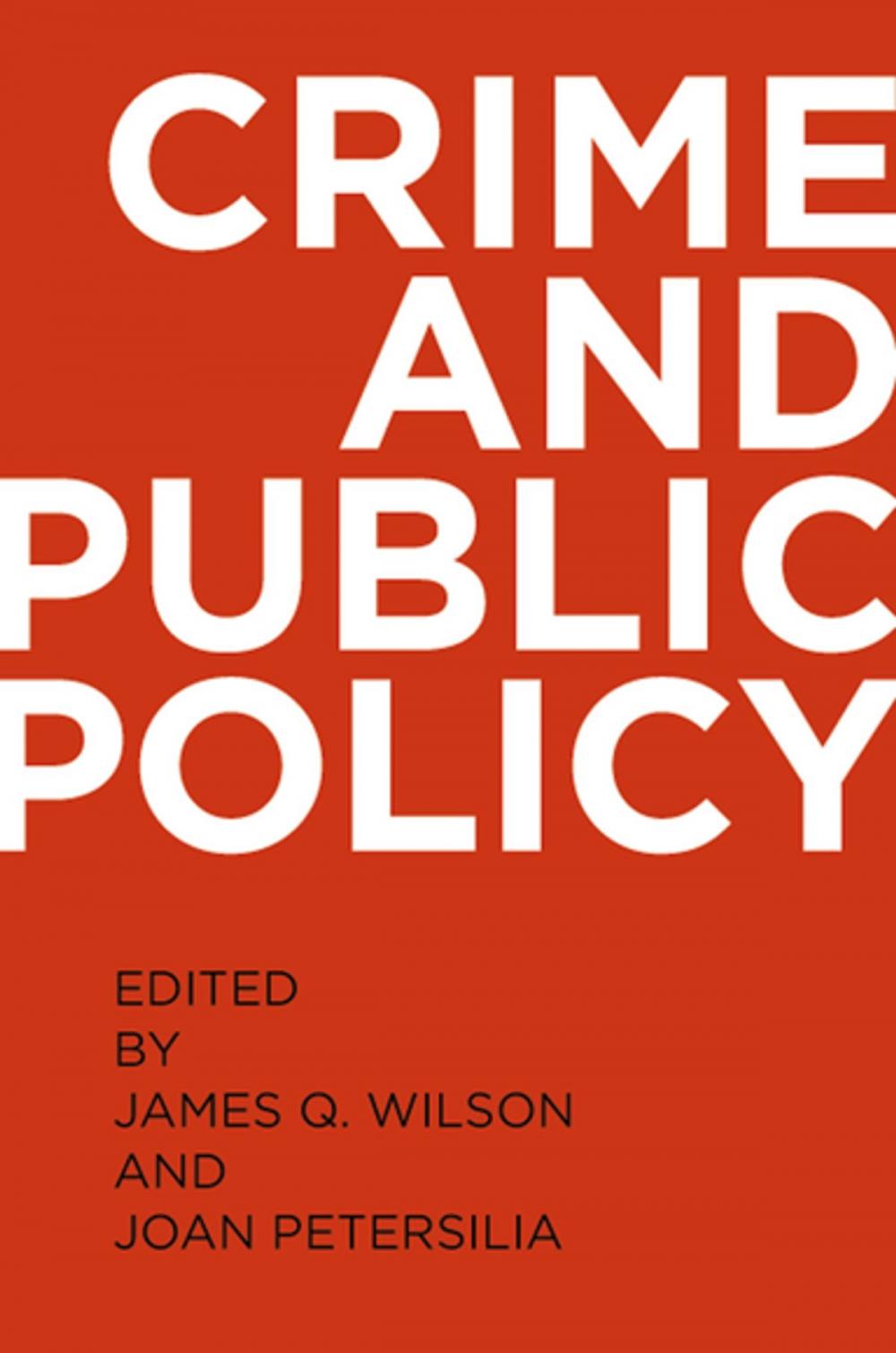 Big bigCover of Crime and Public Policy