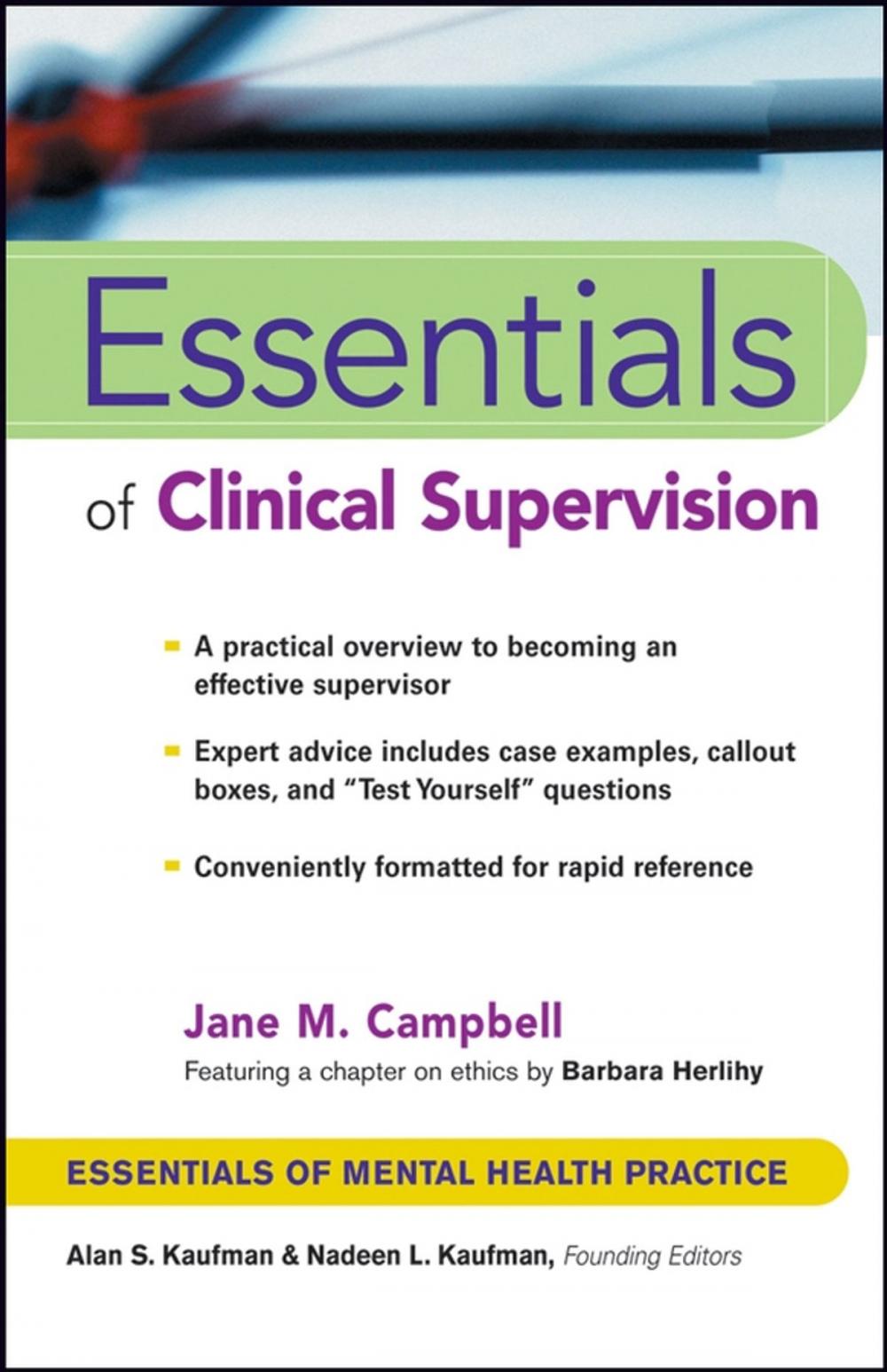 Big bigCover of Essentials of Clinical Supervision