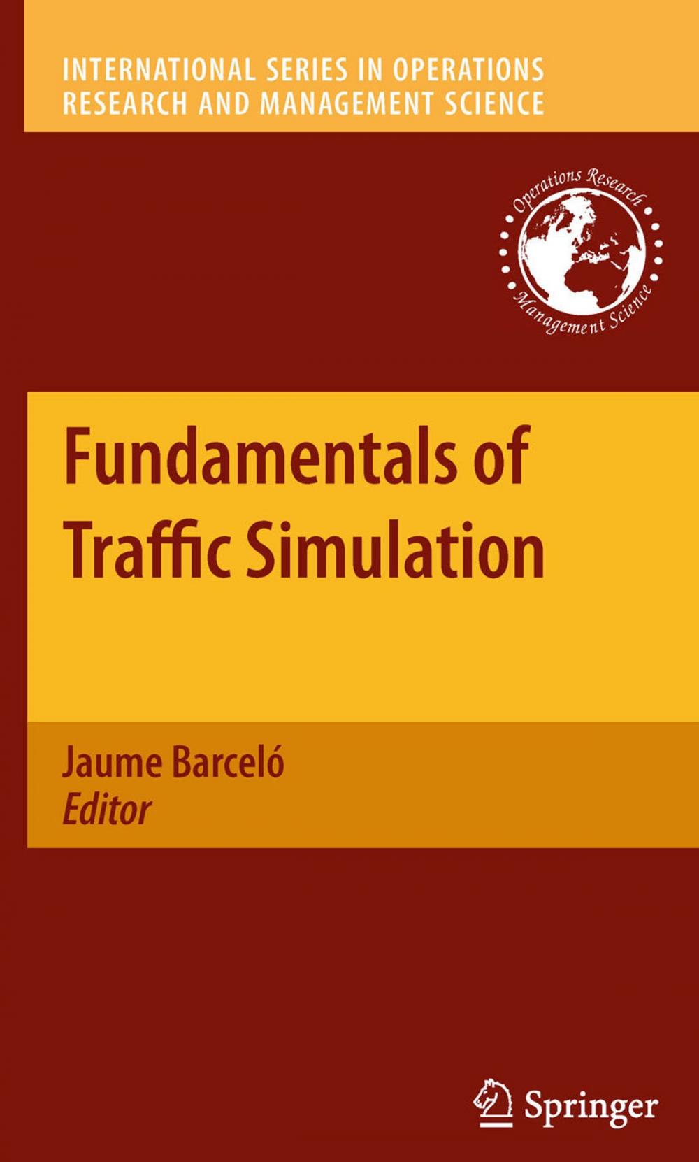 Big bigCover of Fundamentals of Traffic Simulation