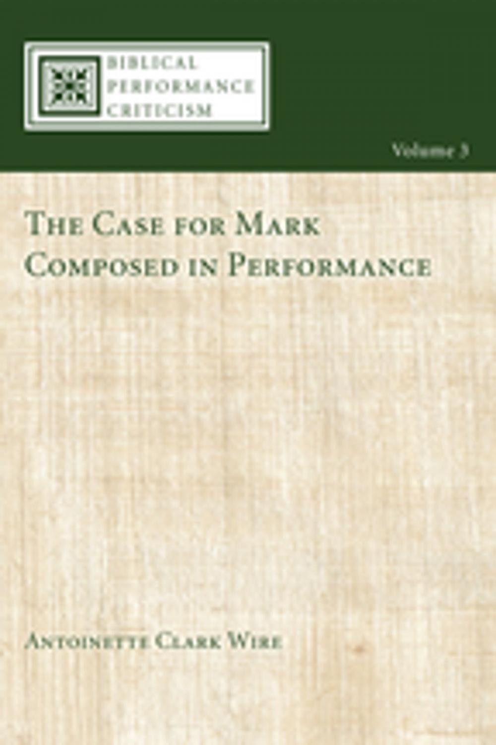 Big bigCover of The Case for Mark Composed in Performance