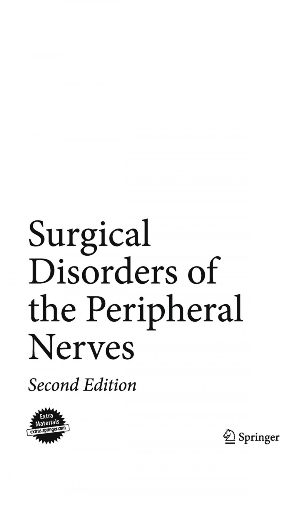 Big bigCover of Surgical Disorders of the Peripheral Nerves