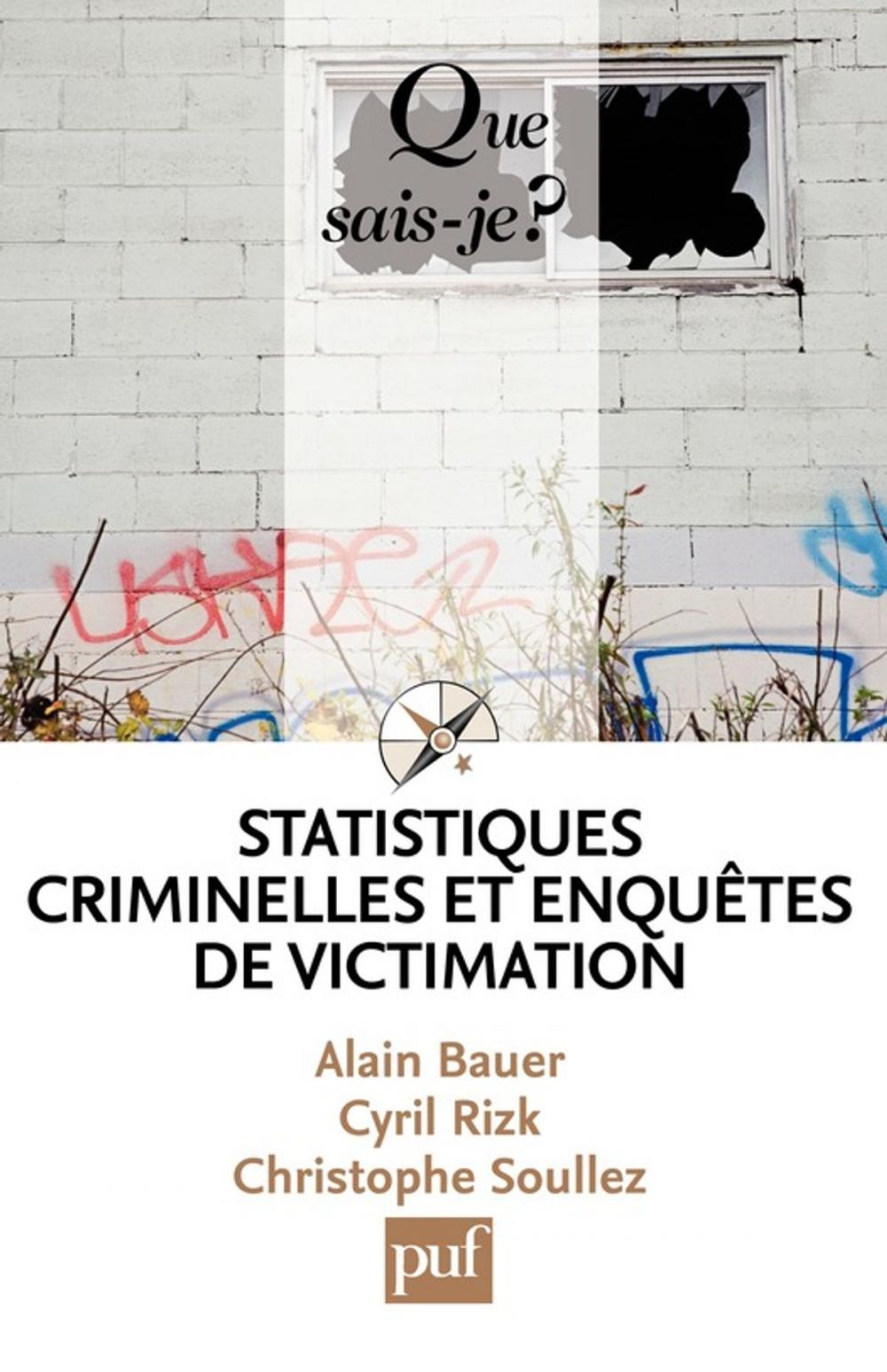 Big bigCover of Statistiques criminelles et enquêtes de victimation