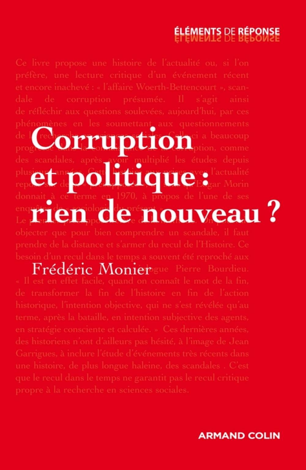 Big bigCover of Corruption et politique : rien de nouveau ?