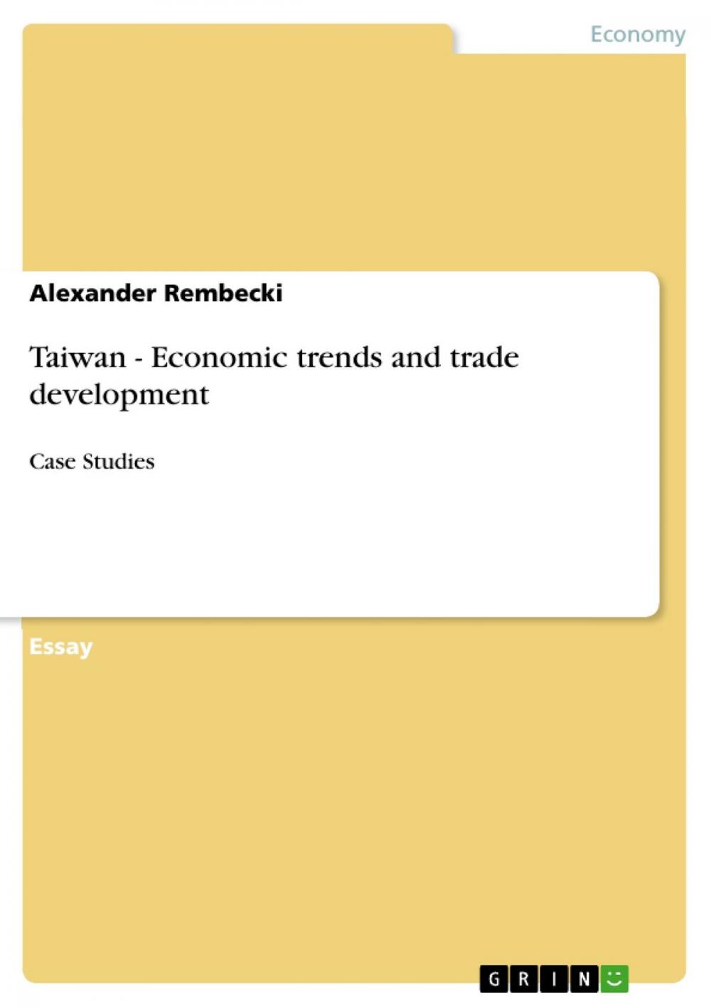 Big bigCover of Taiwan - Economic trends and trade development