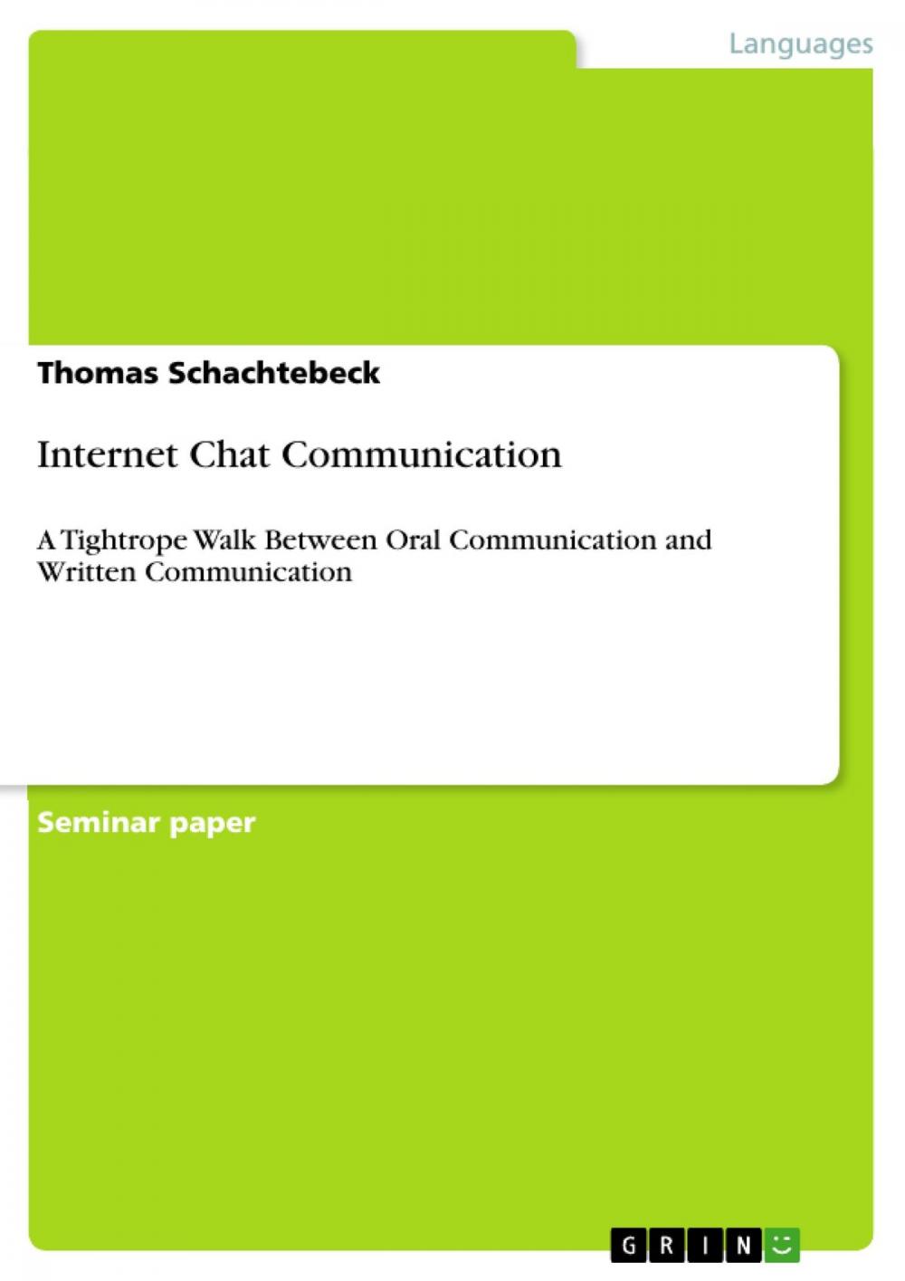 Big bigCover of Internet Chat Communication