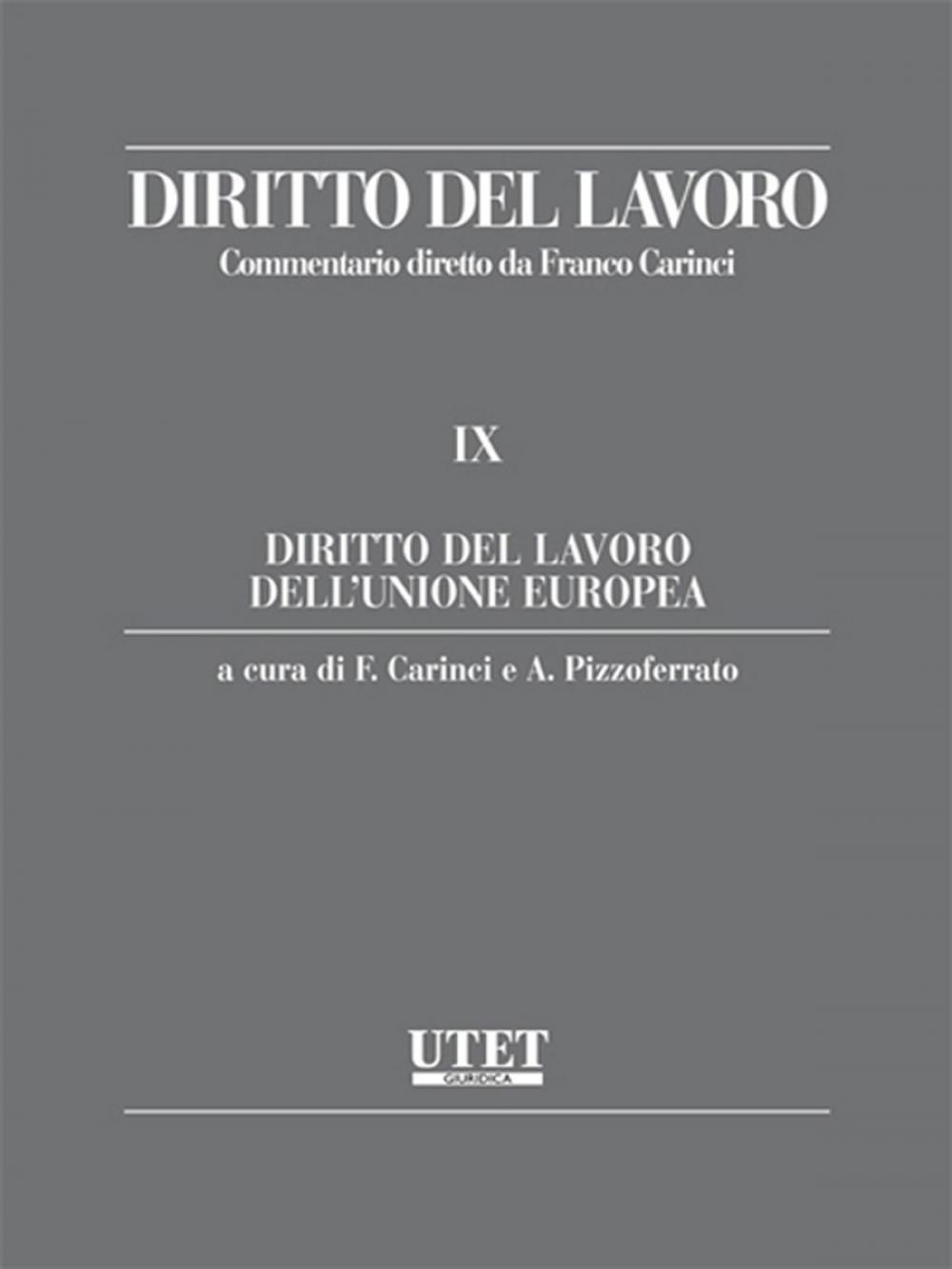 Big bigCover of Diritto del lavoro dell’Unione Europea