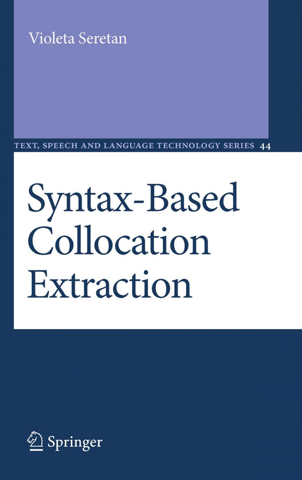 Big bigCover of Syntax-Based Collocation Extraction