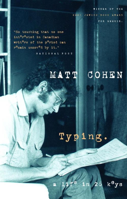 Cover of the book Typing by Matt Cohen, Random House of Canada