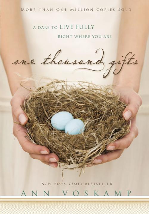 Cover of the book One Thousand Gifts by Ann Voskamp, Zondervan