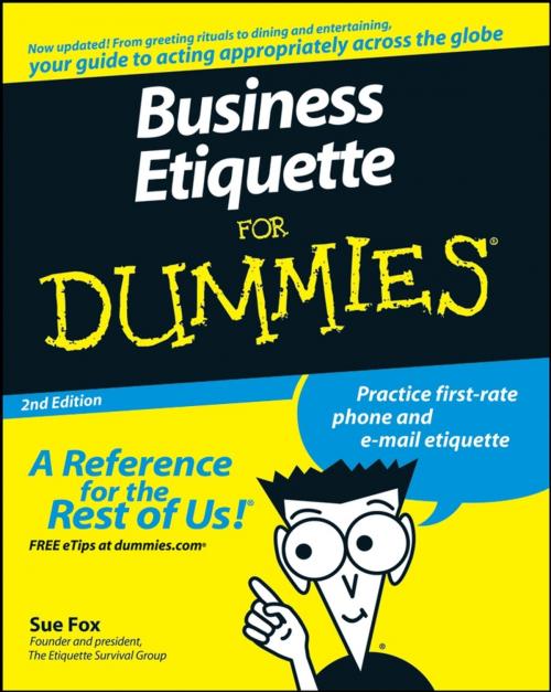 Cover of the book Business Etiquette For Dummies by Sue Fox, Wiley