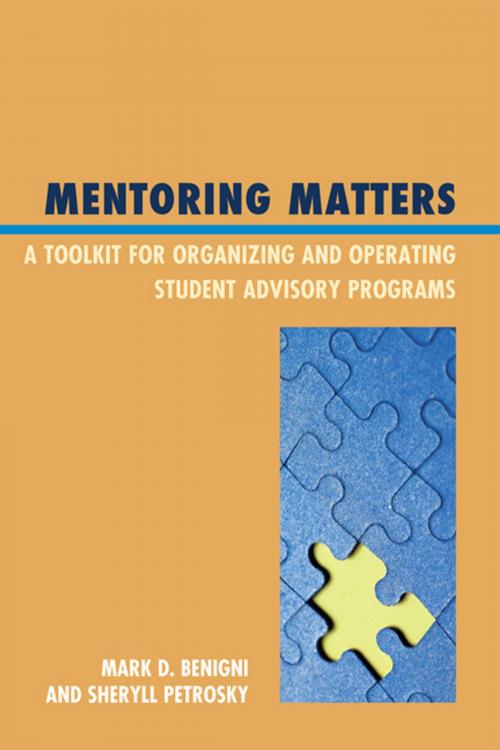 Cover of the book Mentoring Matters by Mark Benigni, Sheryll Petrosky, R&L Education