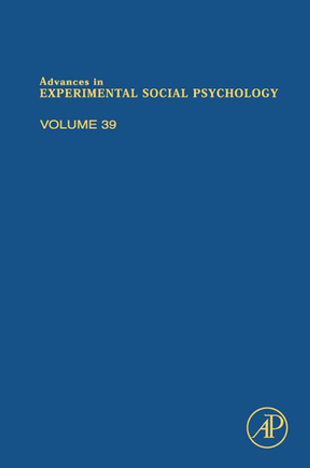 Big bigCover of Advances in Experimental Social Psychology