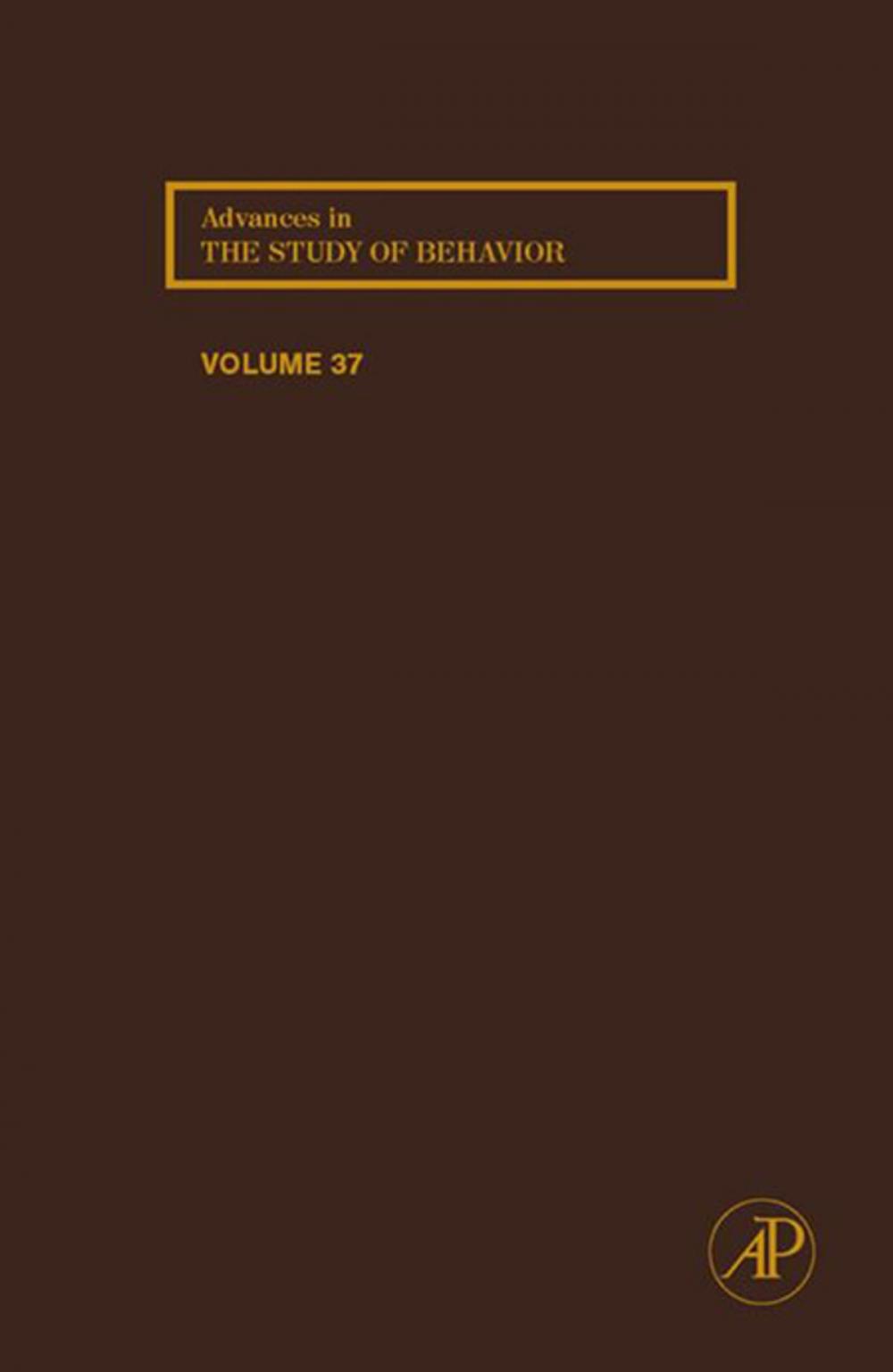 Big bigCover of Advances in the Study of Behavior