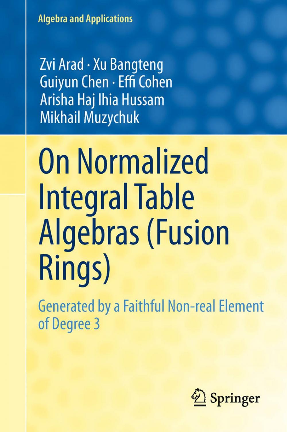 Big bigCover of On Normalized Integral Table Algebras (Fusion Rings)