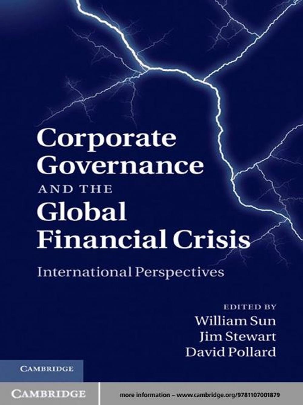 Big bigCover of Corporate Governance and the Global Financial Crisis