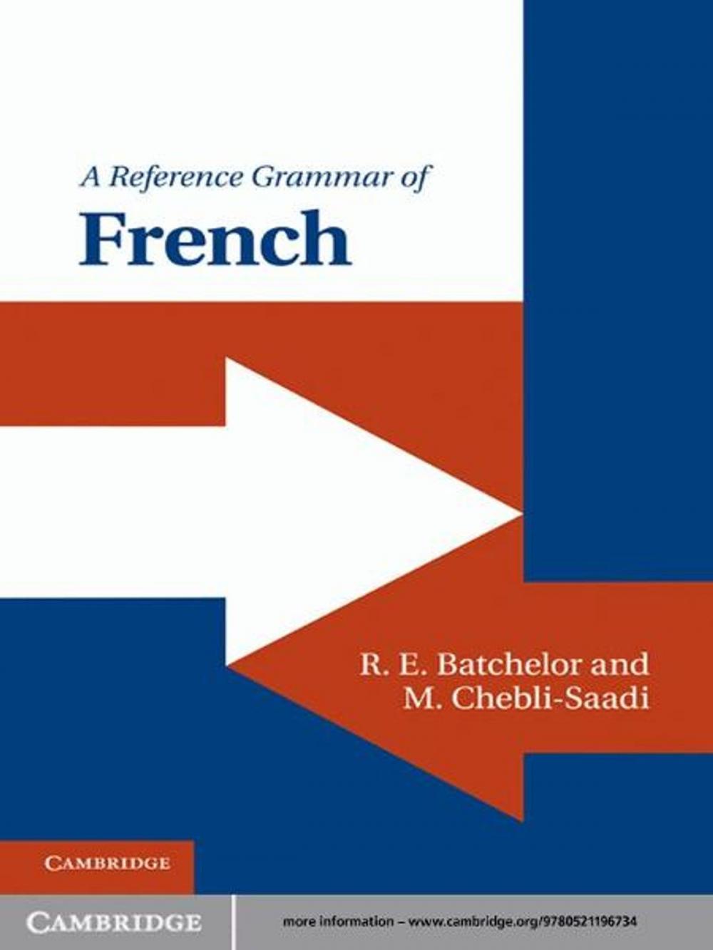 Big bigCover of A Reference Grammar of French