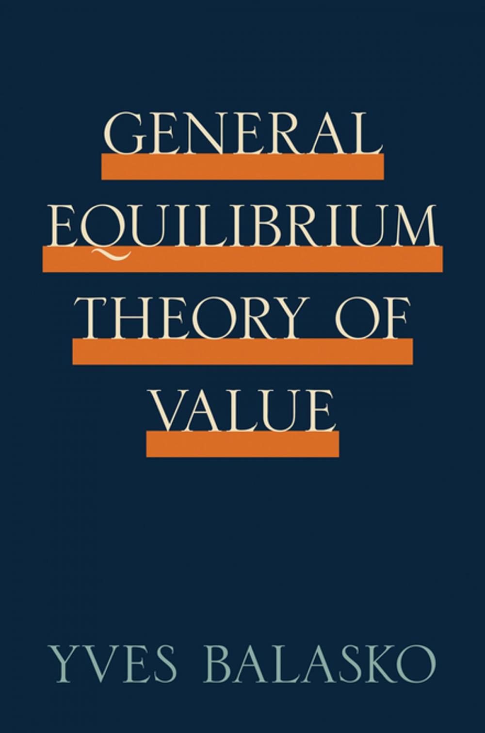 Big bigCover of General Equilibrium Theory of Value