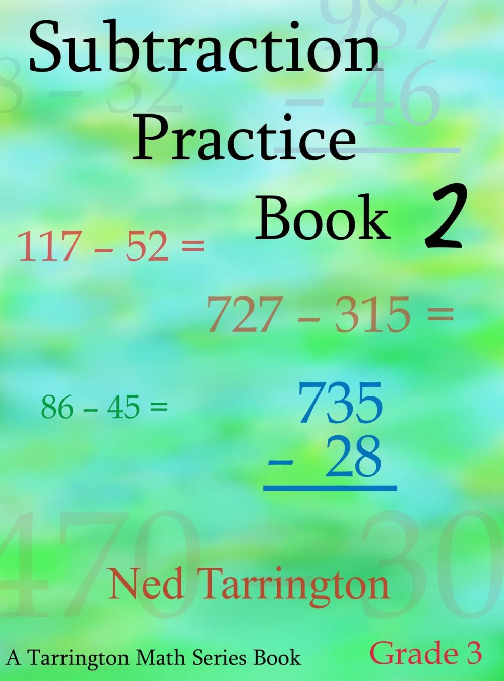 Big bigCover of Subtraction Practice Book 2, Grade 3