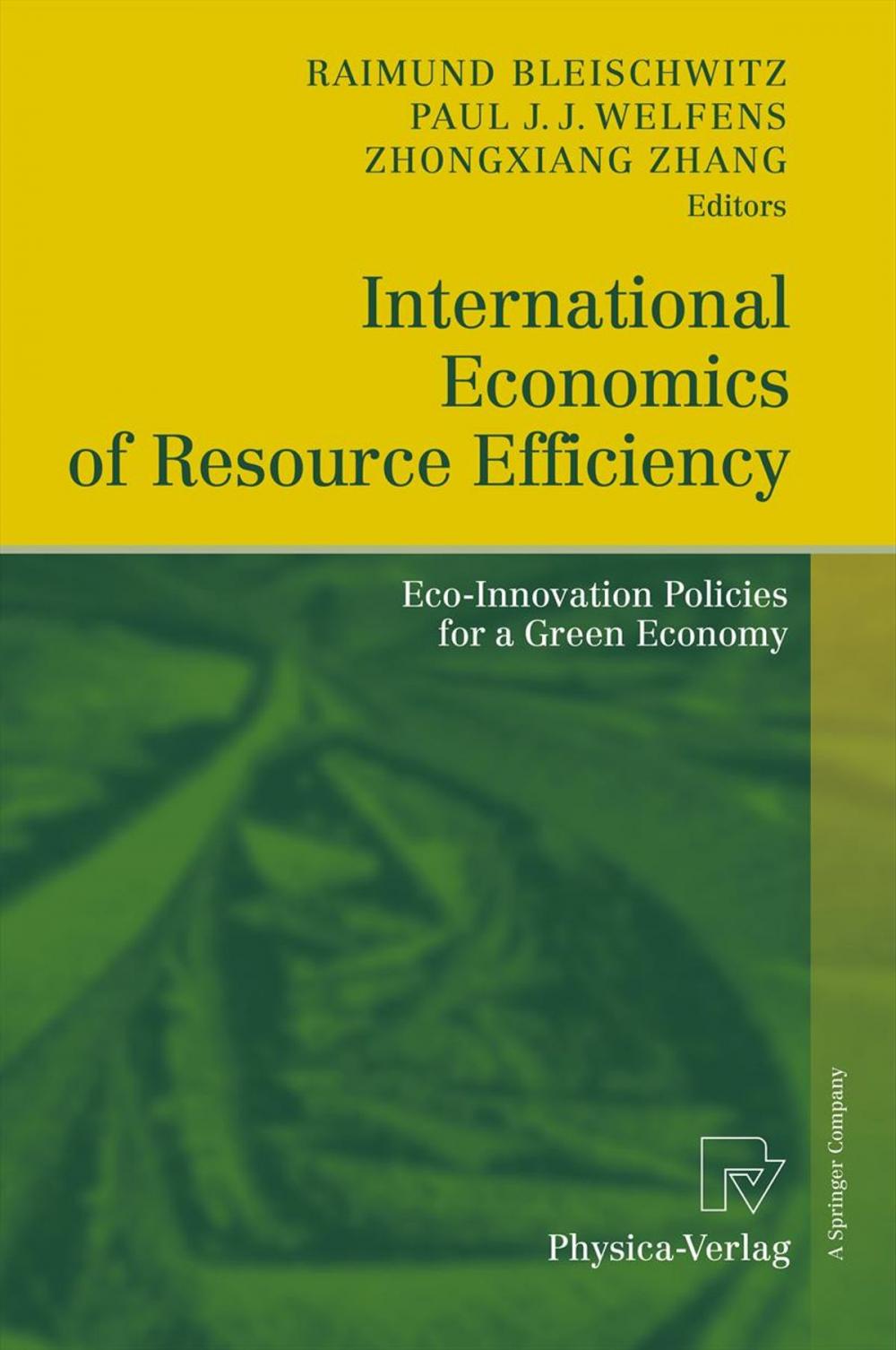 Big bigCover of International Economics of Resource Efficiency