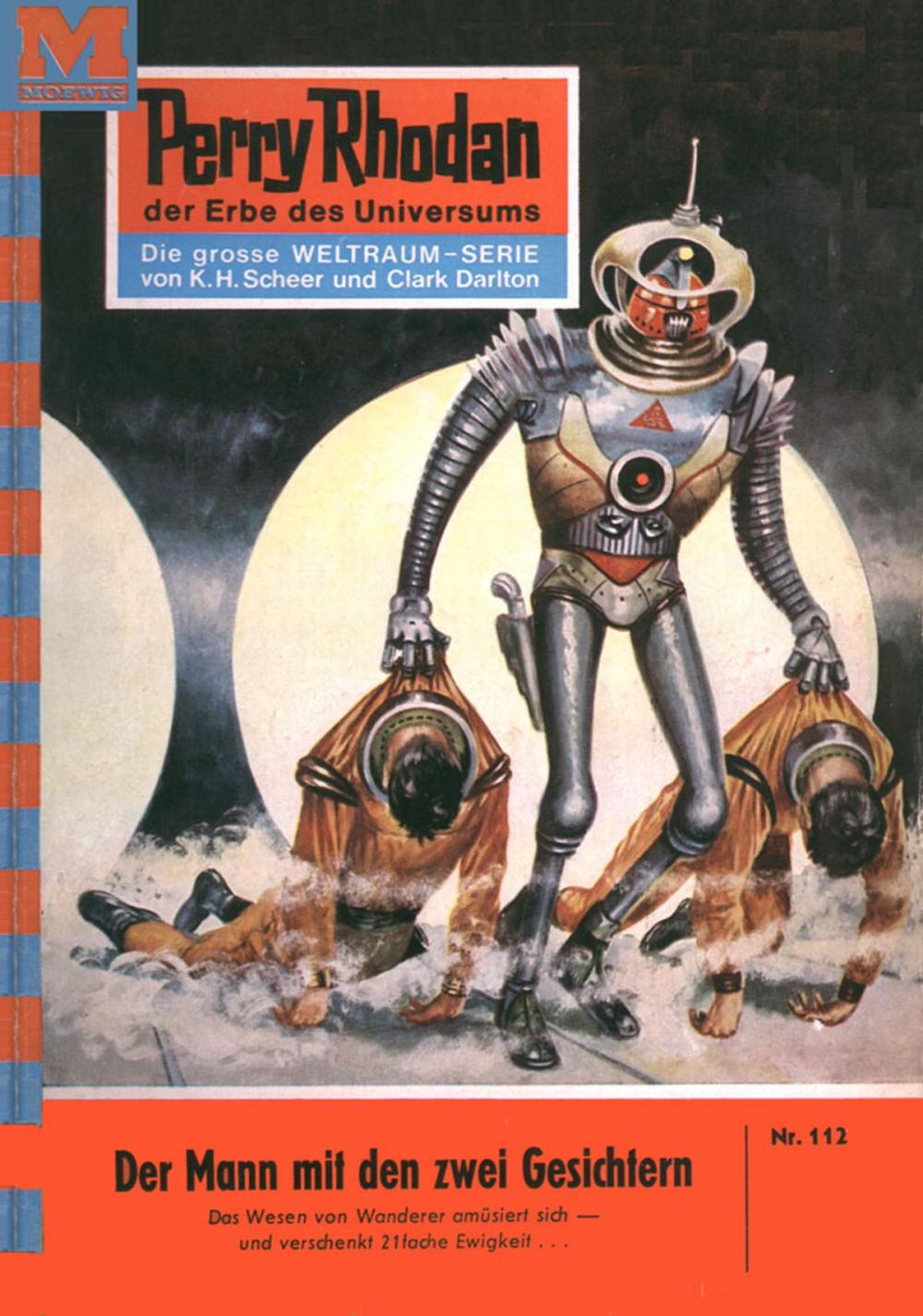 Big bigCover of Perry Rhodan 112: Der Mann mit den zwei Gesichtern