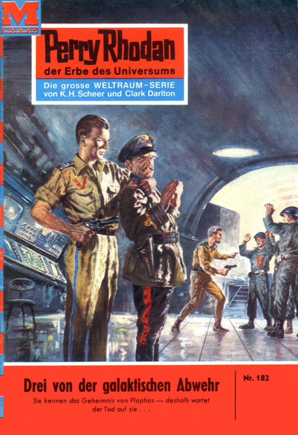 Big bigCover of Perry Rhodan 182: Drei von der galaktischen Abwehr