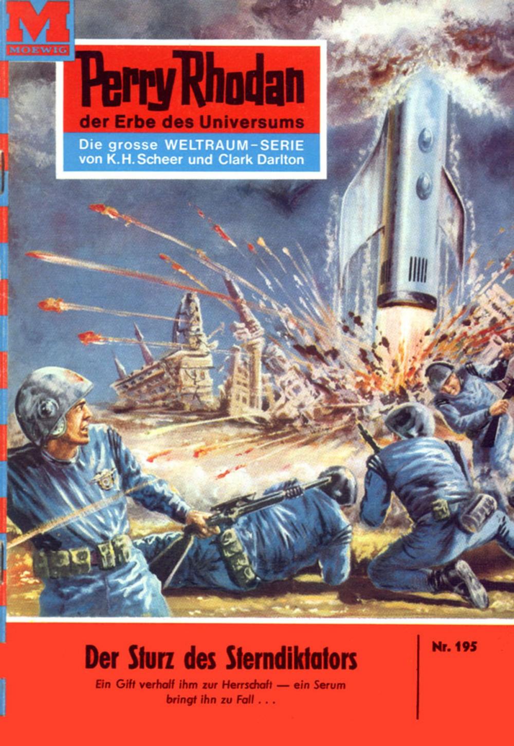 Big bigCover of Perry Rhodan 195: Der Sturz des Sterndiktators