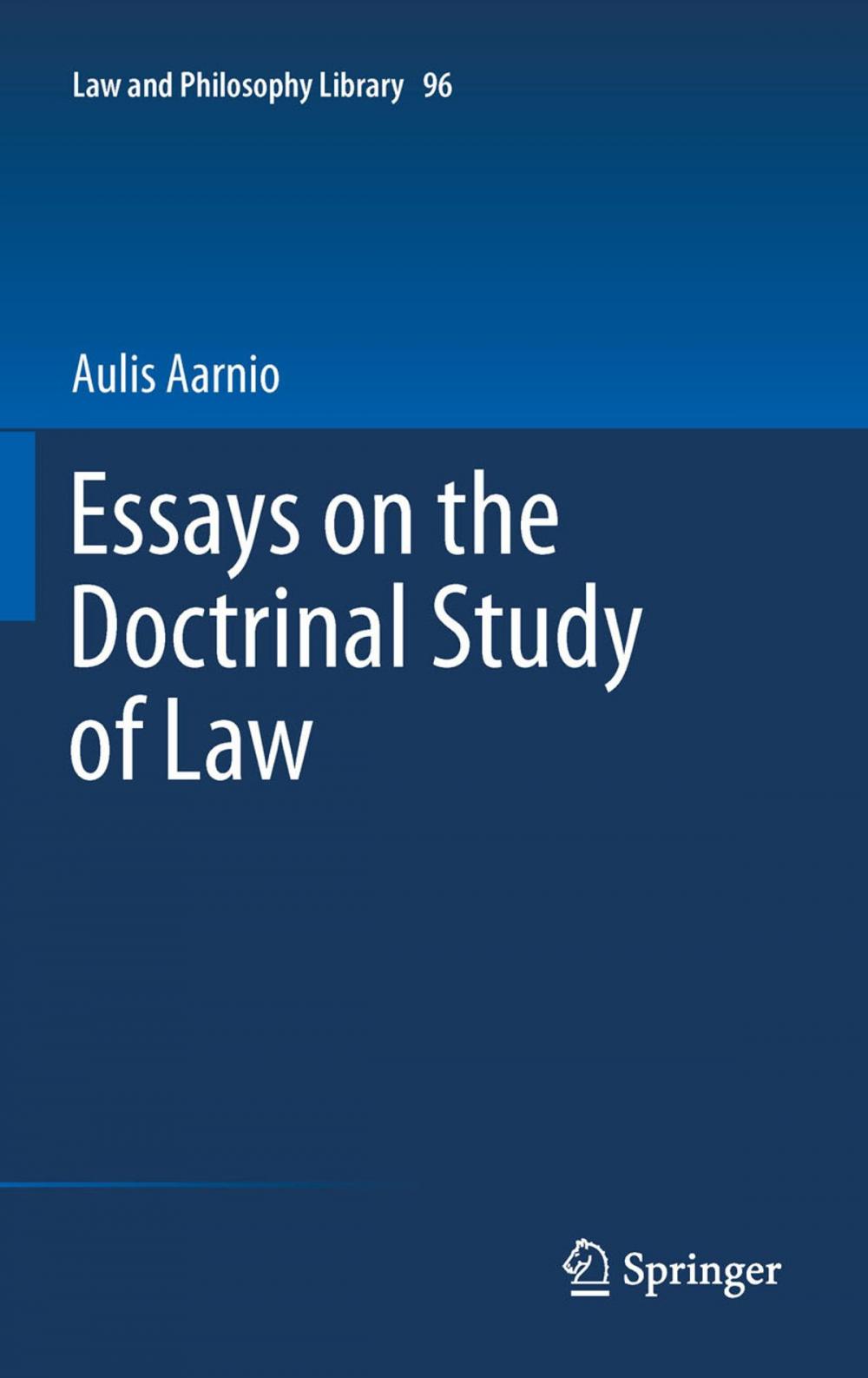 Big bigCover of Essays on the Doctrinal Study of Law