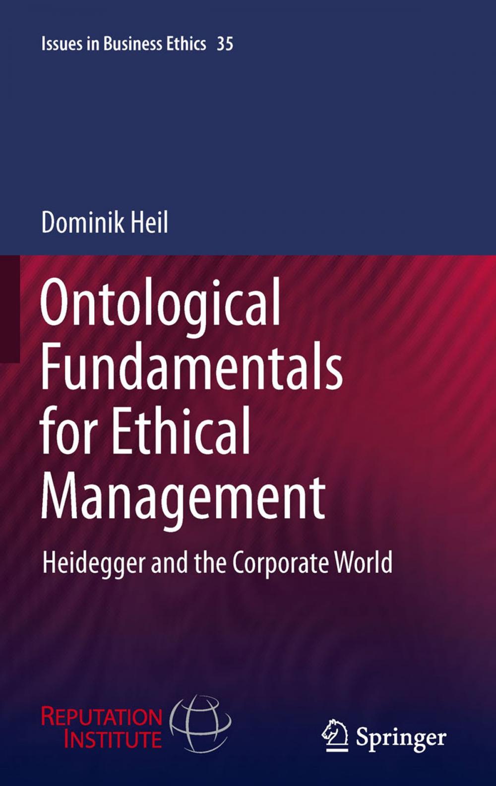 Big bigCover of Ontological Fundamentals for Ethical Management