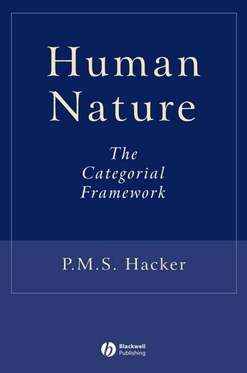 Cover of the book Human Nature by P. M. S. Hacker, Wiley