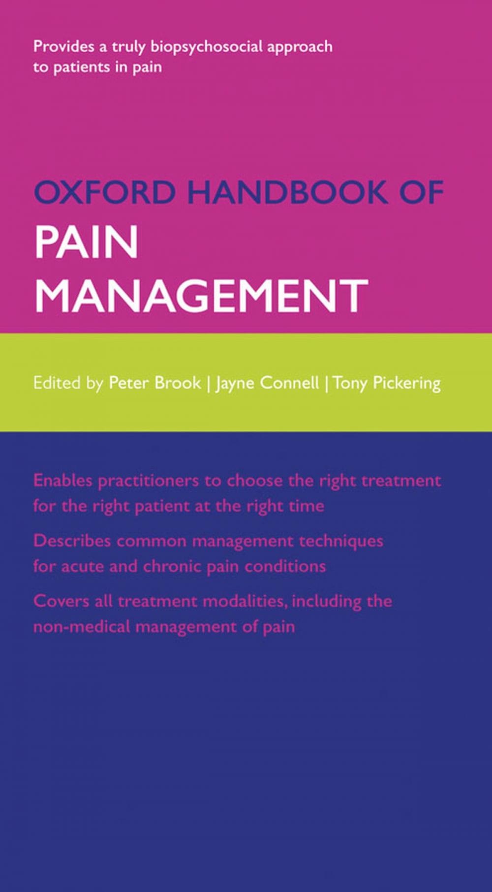 Big bigCover of Oxford Handbook of Pain Management