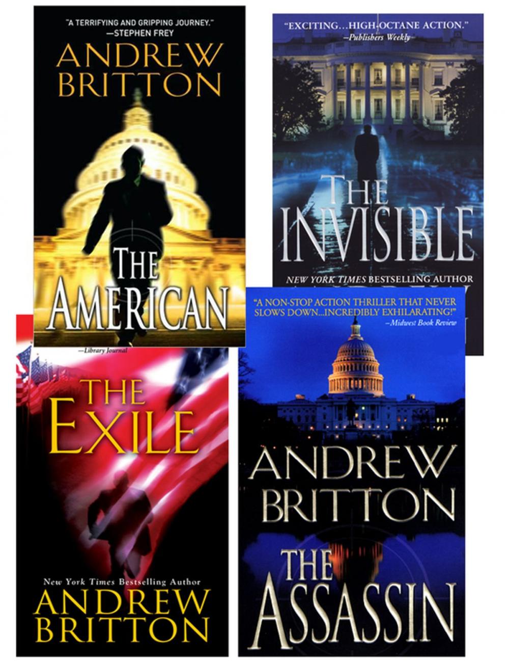 Big bigCover of Andrew Britton Bundle: The American, The Assassin,The Invisible, The Exile