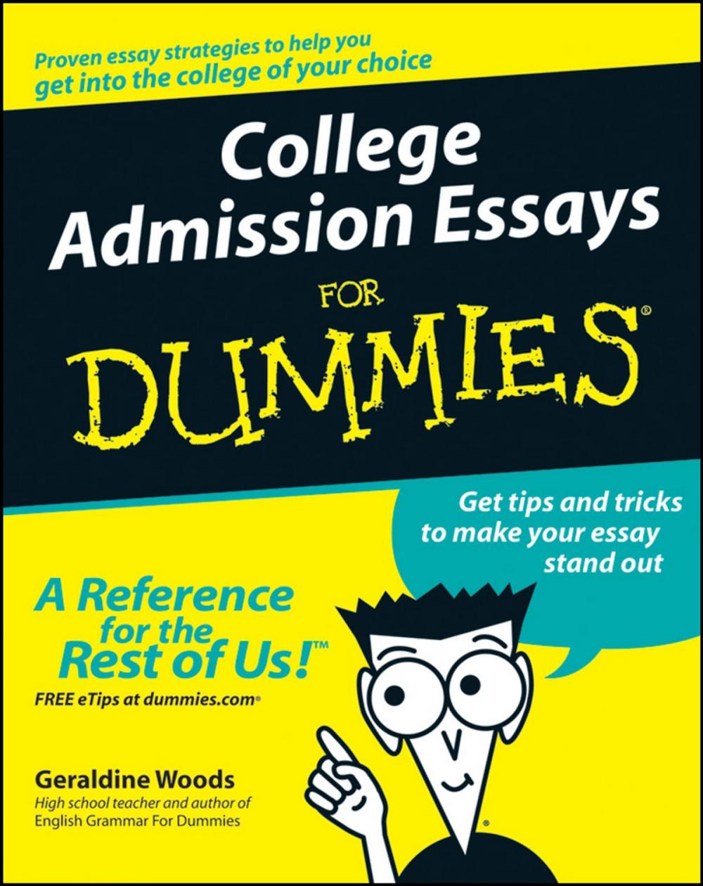 Big bigCover of College Admission Essays For Dummies