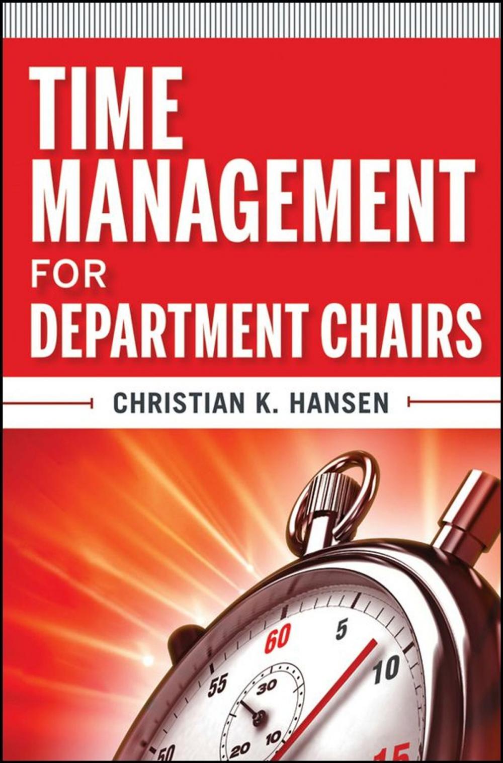 Big bigCover of Time Management for Department Chairs