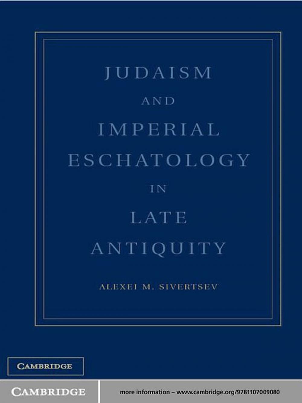 Big bigCover of Judaism and Imperial Ideology in Late Antiquity