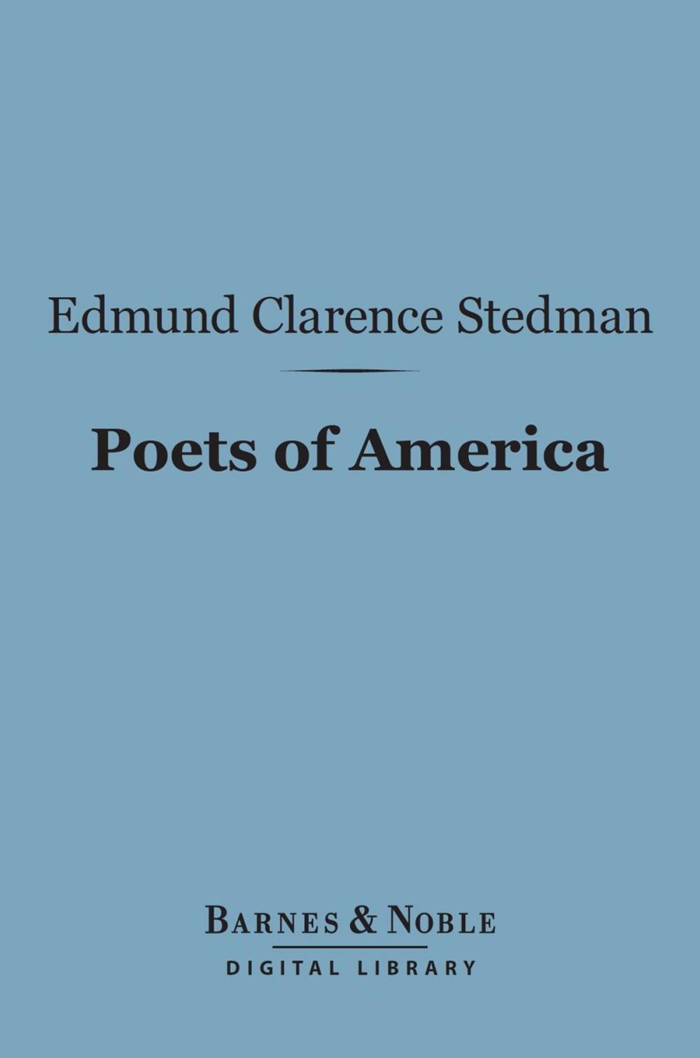 Big bigCover of Poets of America (Barnes & Noble Digital Library)