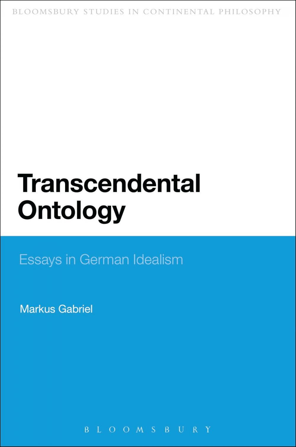 Big bigCover of Transcendental Ontology